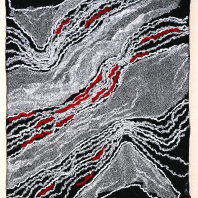 Icelandic Lava Flow Wet Felted Picture