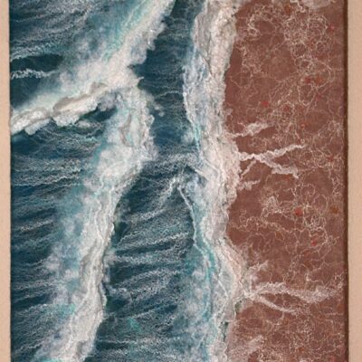 La Playa - Wet Felted Painting