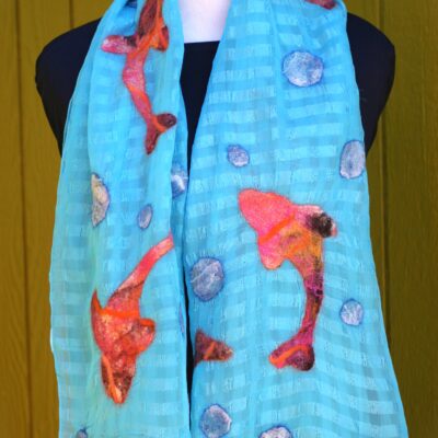 Bubbling Koi Pond Scarf