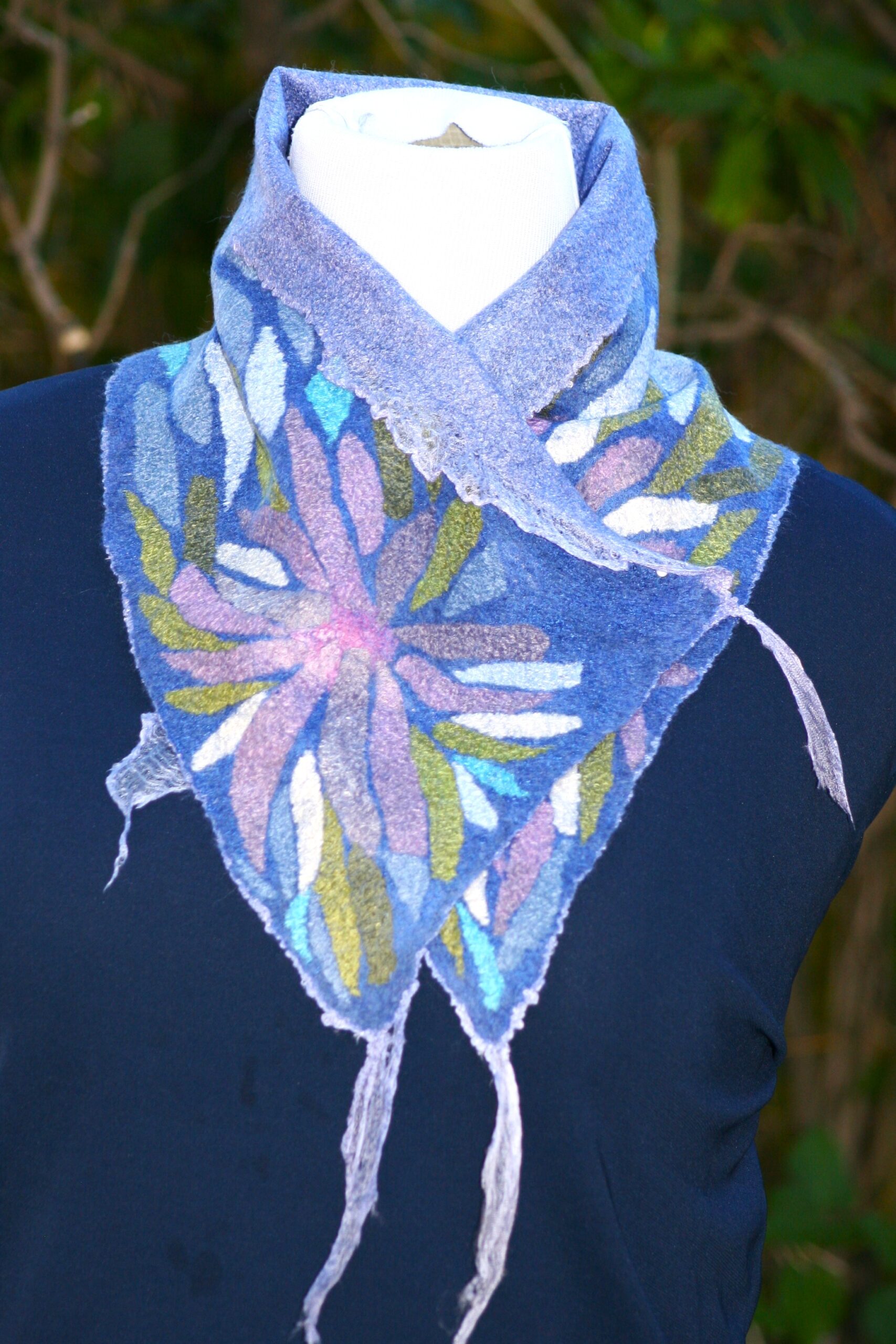 Blue Monet Mini Scarf