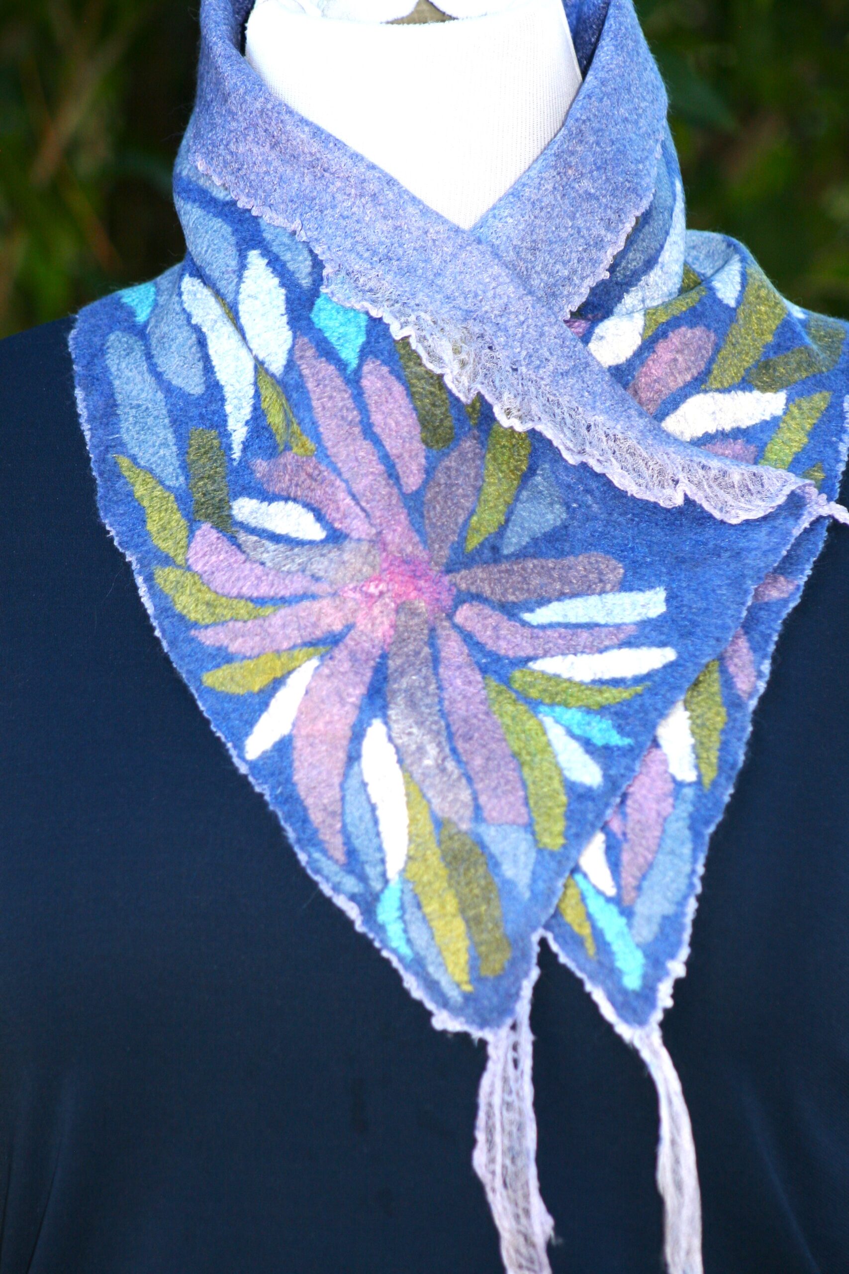 Blue Monet Mini Scarf - Image 2